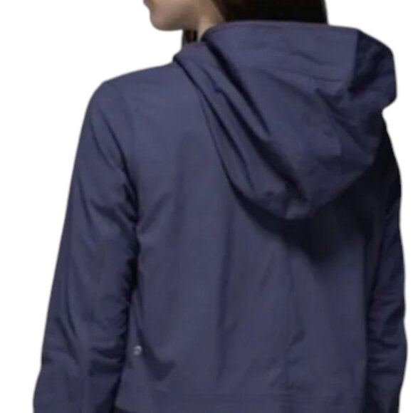 Lululemon navy blue 'Yogi Anorak' zip jacket size 6/8 - Picture 2 of 5